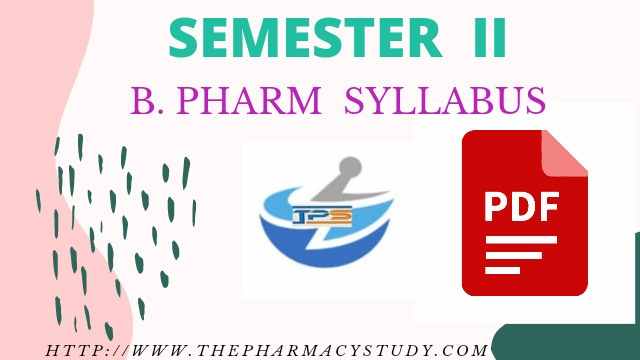 B Pharmacy 2nd Semester New Syllabus PDF - 2023 Free Download ...